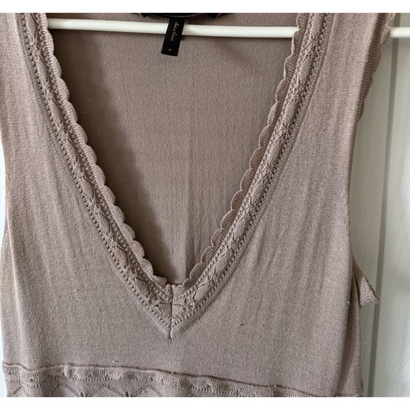 BCBG Dress, Tan, S, Cotton/Silk Blend, In Like New Condition - Picture 3 of 8